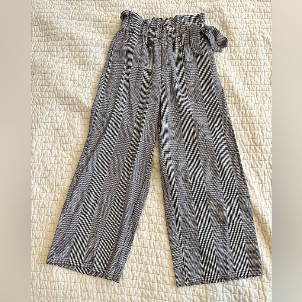 ZARA checkered culottes